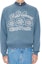 Sizing KENZO SS24 Sweater Unisex Lengan Panjang Biru Logo Print Crewneck FE68PU4903CY-67