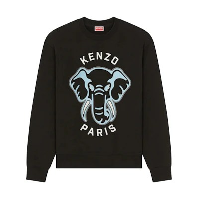 KENZO SS24 Graphic Print Crewneck Long Sleeve Sweatshirt . FE55SW1884MF-99