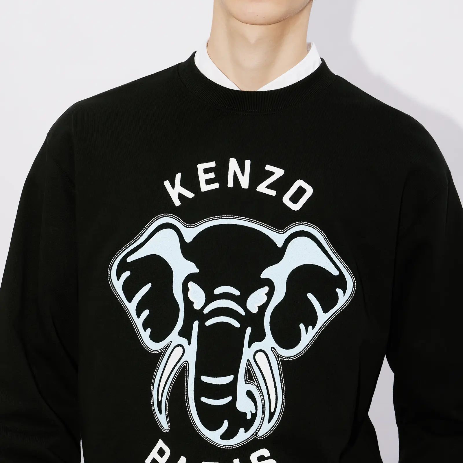 Sizing Sudadera de Manga Larga con Gráfico KENZO SS24 Cuello Redondo. FE55SW1884MF-99