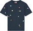 Order KENZO SS24 Graphic Print Midnight Blue Crewneck Tee Short Sleeve FE55TS2784SG-77