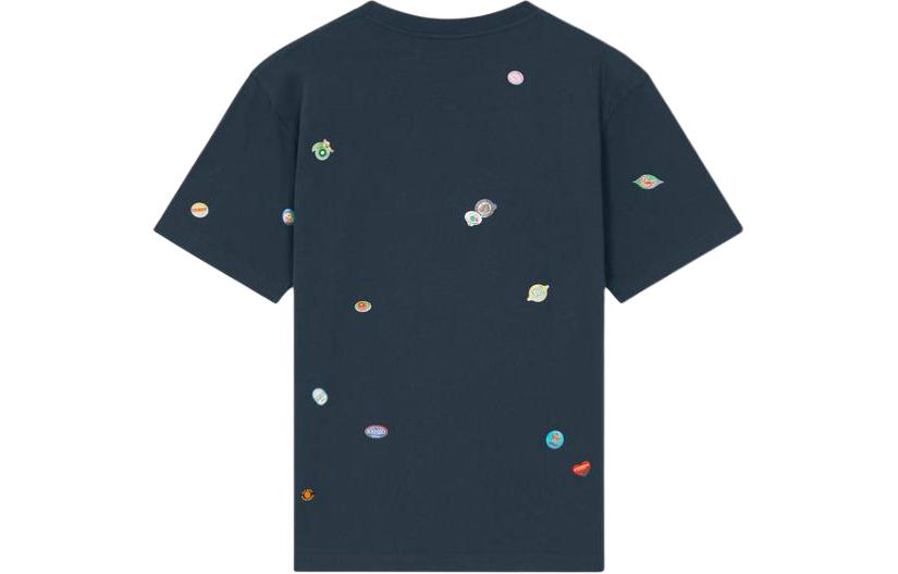 Lookbook KENZO SS24 Graphic Print Midnight Blue Crewneck Tee  Short Sleeve FE55TS2784SG-77