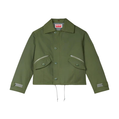 KENZO SS24 Green Embroidered Logo Jacket FE65BL1499OB-51