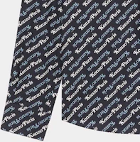 Details for KENZO SS24 字母印花長袖襯衫附可拆領帶 深藍 男款 FE55CH4219P2-77