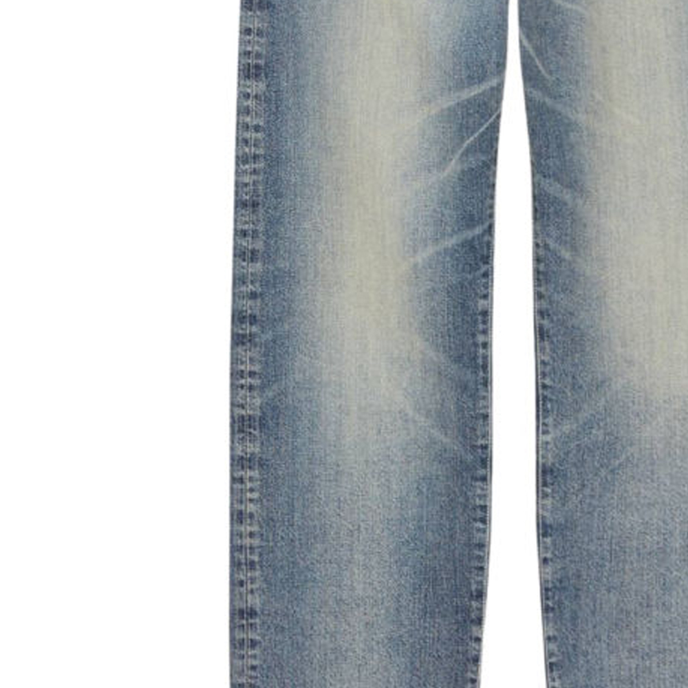 Purchase KENZO SS24 Light Blue Straight-Leg Mid-Rise Jeans for Men FE55DP3316I7-DY