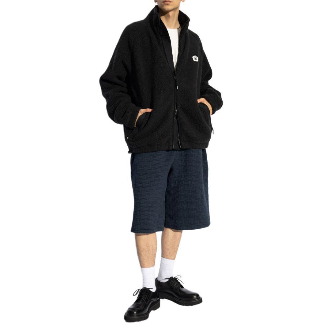 KENZO SS24 Logo High-Neck Zipper Pocket Jacket Black  Outerwear FE65SW2114FC 圖 3