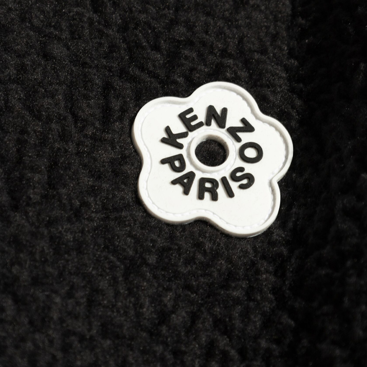 KENZO SS24 Logo High-Neck Zipper Pocket Jacket Black  Outerwear FE65SW2114FC 圖 6