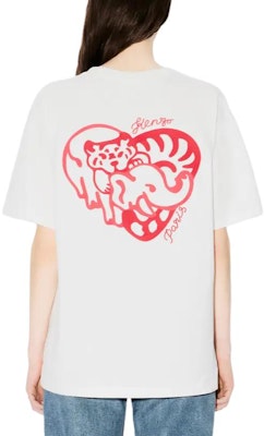 KENZO SS24 Kaos Unisex Oversized Logo Crewneck Off-White. FE68TS0074SG-02 1