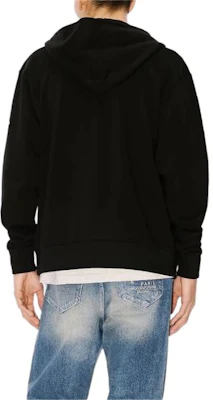 KENZO SS24 老虎刺繡標誌連帽拉鍊外套 男女 黑色 FE55SW1964MF-99J Sizing KENZO SS24 老虎刺繡標誌連帽拉鍊外套 男女 黑色 FE55SW1964MF-99J