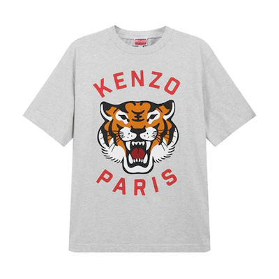 KENZO SS24 Logo Tiger Print Oversized Unisex T-Shirt. FE58TS0064SG-02
