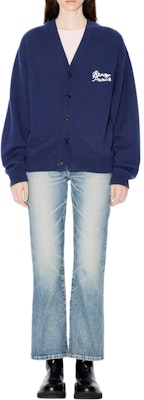 겐조 SS24 로고 브이넥 버튼 업 니트 가디건 유니섹스 블루 FE68CA4893LP-77 Shop 겐조 SS24 로고 브이넥 버튼 업 니트 가디건 유니섹스 블루 FE68CA4893LP-77