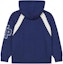 Lookbook KENZO SS24 Midnight Blue Hoodie with Letter Logo Patch Design. FE65PU4663CH-77
