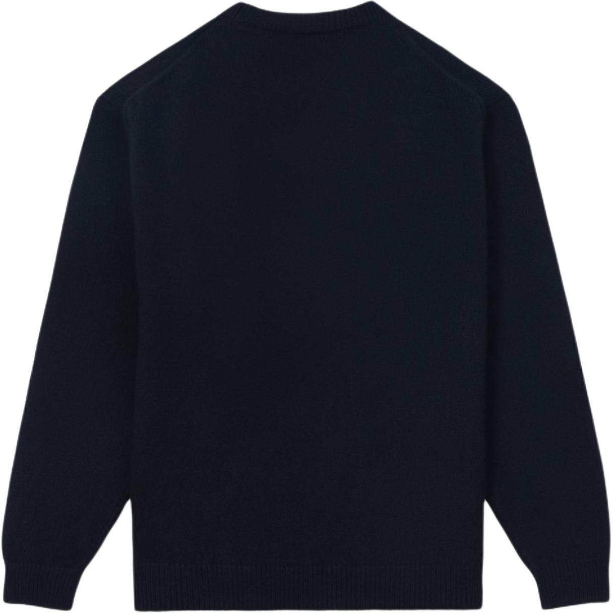 Lookbook KENZO SS24 Solid Color Logo Embroidered Knit Long Sleeve Crewneck Black Men’s. FE65PU4843LC-99J