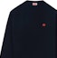 Shop KENZO SS24 Solid Color Logo Embroidered Knit Long Sleeve Crewneck Black Men’s. FE65PU4843LC-99J
