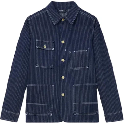 Kenzo SS24 条纹单排扣长袖夹克 - 蓝色 FE65DV1126F1-DM Buy Kenzo SS24 条纹单排扣长袖夹克 - 蓝色 FE65DV1126F1-DM