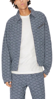Chaqueta Vaquera Azul Lavado Kenzo SS24 Estampado Wave Cuello Cuadrado Hombre. FE55DB1006K1-DM Purchase Chaqueta Vaquera Azul Lavado Kenzo SS24 Estampado Wave Cuello Cuadrado Hombre. FE55DB1006K1-DM
