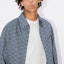 Sizing Chaqueta Vaquera Azul Lavado Kenzo SS24 Estampado Wave Cuello Cuadrado Hombre. FE55DB1006K1-DM