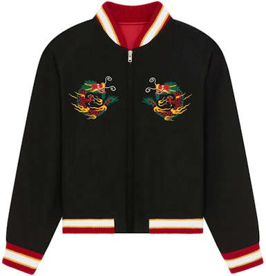 KENZO 2024 龙年刺绣双面穿黑色男女同款飞行夹克 FE58BL135YDM-99 Buy KENZO 2024 龙年刺绣双面穿黑色男女同款飞行夹克 FE58BL135YDM-99