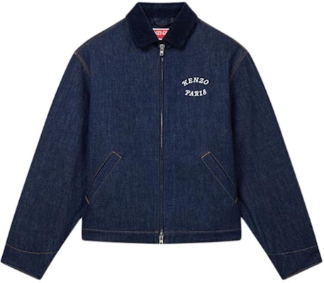 KENZO SS25 Blue Tiger Graphic Long-Sleeve Denim Jacket FF55DV1136B1-DM Order KENZO SS25 Blue Tiger Graphic Long-Sleeve Denim Jacket FF55DV1136B1-DM