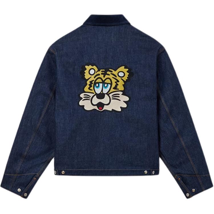 Lookbook KENZO SS25  Blue Tiger Graphic Long-Sleeve Denim Jacket FF55DV1136B1-DM