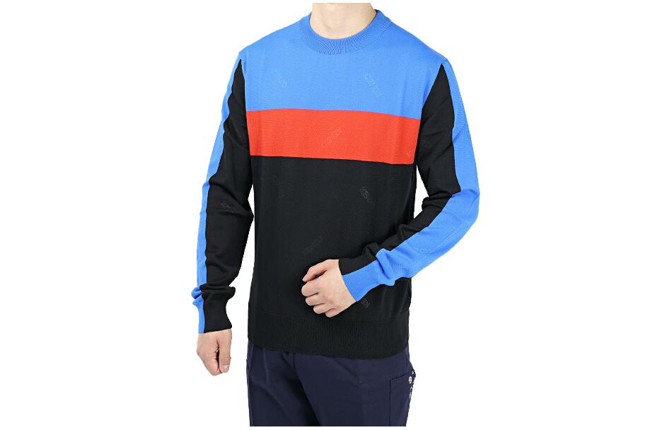 KENZO Striped Crewneck Slim-Fit Long-Sleeve Sweater Multi-Color () F955PU2313CD-99