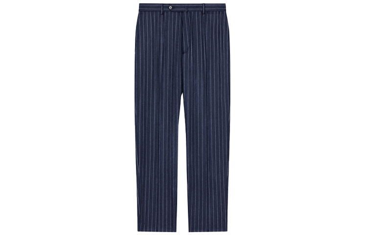 Order KENZO Striped Tailored Trousers Midnight Blue  Casual Pants FW22. FC65PA1069RA-77