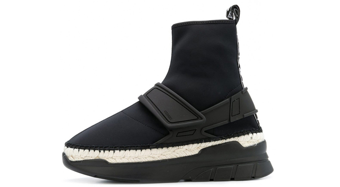 Kenzo Takada Sneaker Boots Black 'Grass Knit Patchwork' F862ES355-F5599