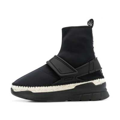 Kenzo Takada Sneaker Boots Black 'Grass Knit Patchwork'