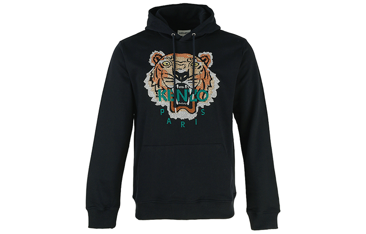KENZO Takada Tiger Embroidery Pullover Hoodie Black () 5SW3414XD-99