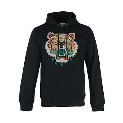 KENZO Takada Tiger Embroidery Pullover Hoodie Black () 5SW3414XD-99