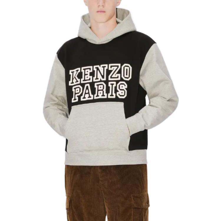 Purchase KENZO Tiger Academy  Black Logo Printed Loose Fit Hoodie. FD65SW0844ME-99J