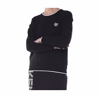 KENZO Tiger Animal Print Pullover Sweatshirt Unisex Black 2SW796952-99