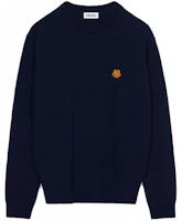 KENZO Tiger Crest Pullover Sweater Men’s Blue FB65PU6423TA-79 KENZO Tiger Crest Pullover Sweater Men’s Blue FB65PU6423TA-79