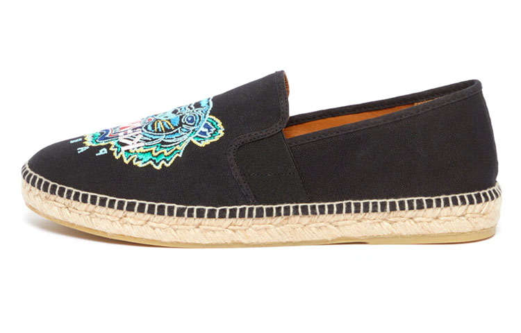 Kenzo Tiger Elasticated Espadrilles 'Black Tiger Embroidery' FA55ES188F8599-39