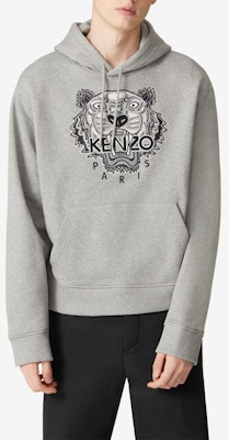KENZO 男士虎头刺绣棉质卫衣 珍珠灰 FA65SW3114XV-94 Shop KENZO 男士虎头刺绣棉质卫衣 珍珠灰 FA65SW3114XV-94
