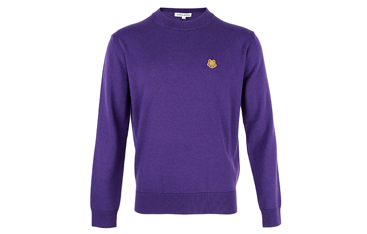 KENZO Tiger Embroidered Crewneck Sweatshirt Purple - . 5PU6423TA-80