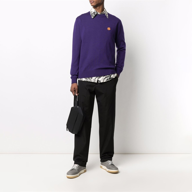 KENZO Tiger Embroidered Crewneck Sweatshirt Purple - . 5PU6423TA-80 圖 6