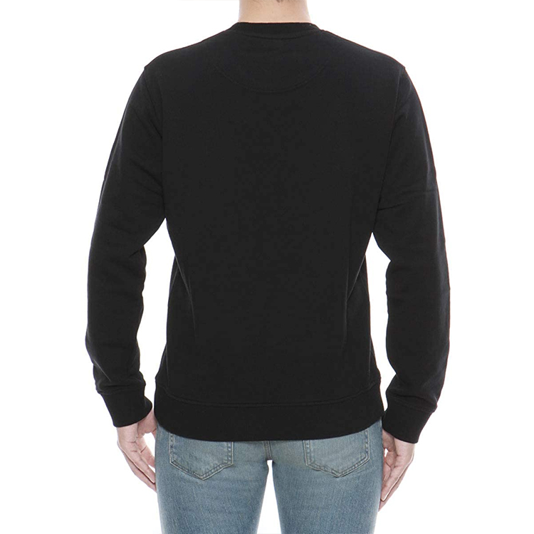 Shop KENZO 刺繡虎頭圖案黑色休閒圓領長袖男女款襪衫 5SW0084XE-99