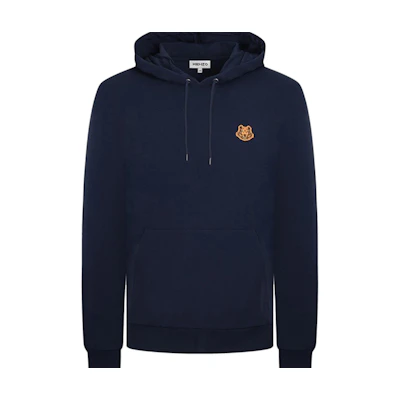 KENZO Tiger Embroidered Hoodie Navy Blue FA65SW3604MD-76