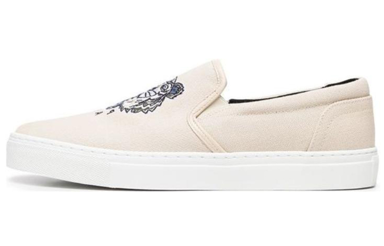 Kenzo Tiger Embroidered Slip-On Sneakers 'Beige' FC55SN100F71-08