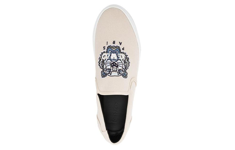 Kenzo Tiger Embroidered Slip-On Sneakers 'Beige' 圖 3