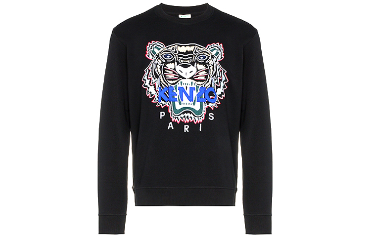 KENZO Tiger Embroidered Sweatshirt Black () F86-5SW001-4XA-99