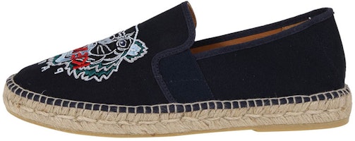 Kenzo Tiger Embroidery Flat Espadrille 'Black' F965ES188F70-76 Kenzo Tiger Embroidery Flat Espadrille 'Black' F965ES188F70-76