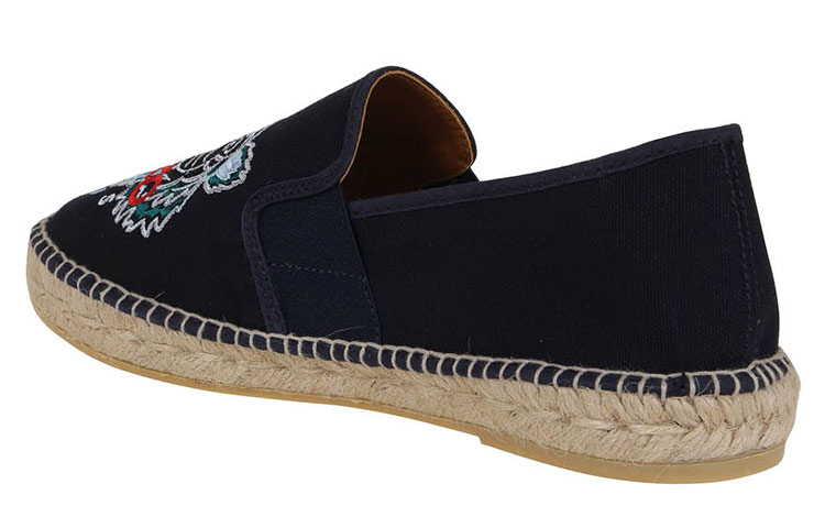Shop Kenzo Tiger Embroidery Flat Espadrille 'Black' F965ES188F70-76