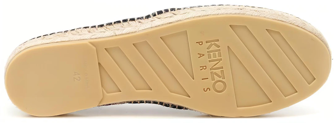 Kenzo Tiger Embroidery Flat Espadrille 'Black' F965ES188F70-76 Purchase Kenzo Tiger Embroidery Flat Espadrille 'Black' F965ES188F70-76