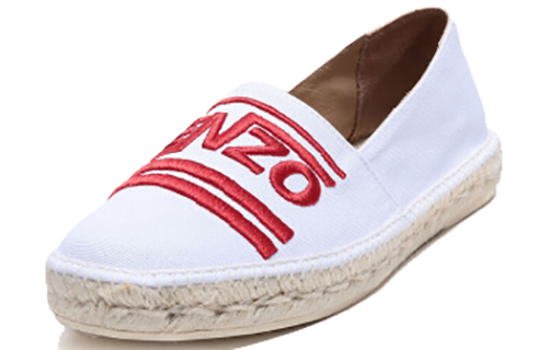 Order Kenzo Espadrilles Tigre ''Logo Rouge en Toile - Blanc'' 5ES180-F76-01