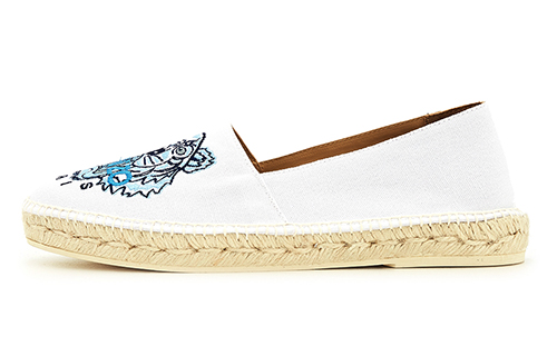 Kenzo Tiger Espuddy Slip On 'White Canvas Fisher' 5ES180F7001