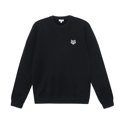 KENZO Tiger Head Crewneck Pullover Sweatshirt Black F955PU2023AB-99