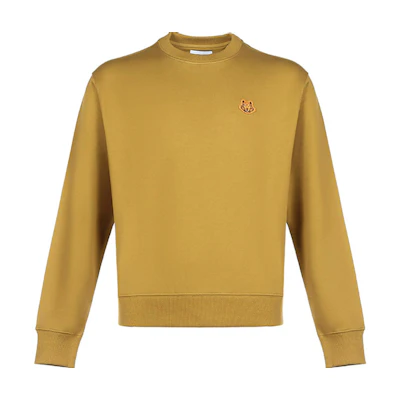 KENZO Tiger Head Pullover Sweatshirt Men’s Mustard Yellow FA65SW0034MD-48