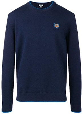 KENZO Baju Sejuk Navy Lengan Panjang Logo Harimau Klasik. F955PU2023AB-76 Buy KENZO Baju Sejuk Navy Lengan Panjang Logo Harimau Klasik. F955PU2023AB-76