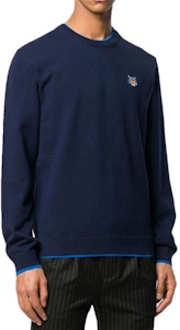 KENZO 虎头标志经典款海军蓝长袖针织毛衣. F955PU2023AB-76 Lookbook KENZO 虎头标志经典款海军蓝长袖针织毛衣. F955PU2023AB-76